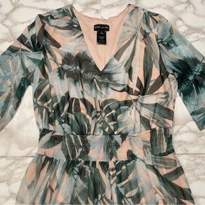 Kate & Lily Palm Print Maxi Dress